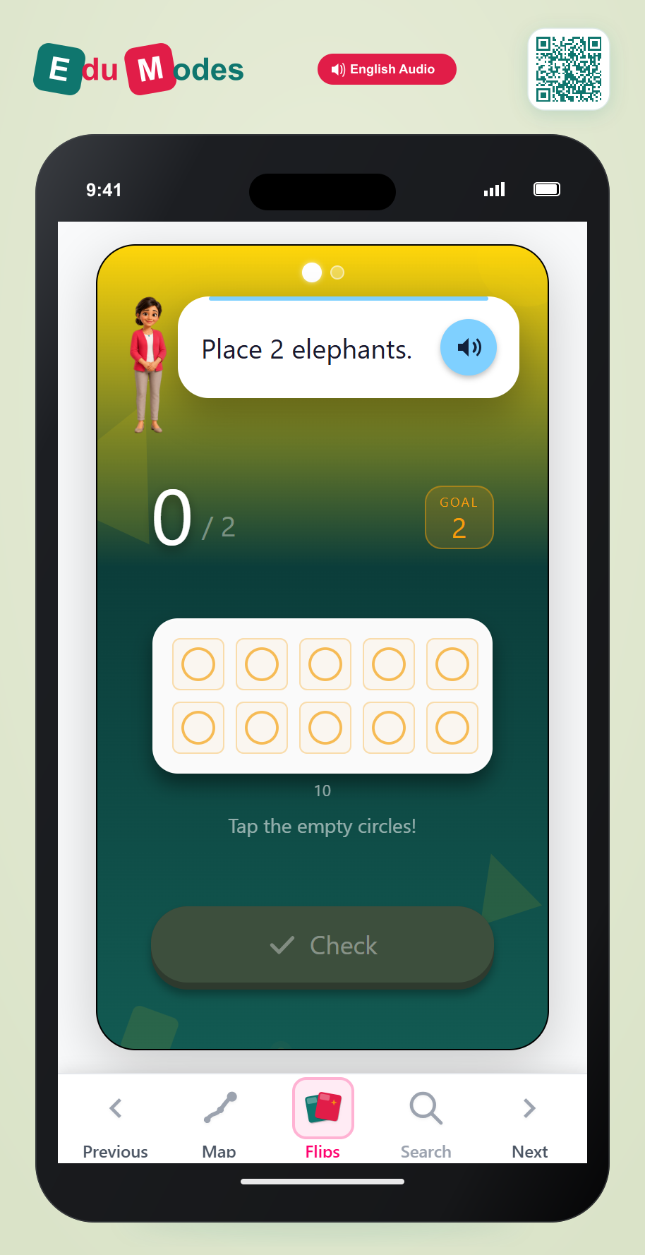 Count to 3: Review: Place 2 - Interactive Learning Game Preview