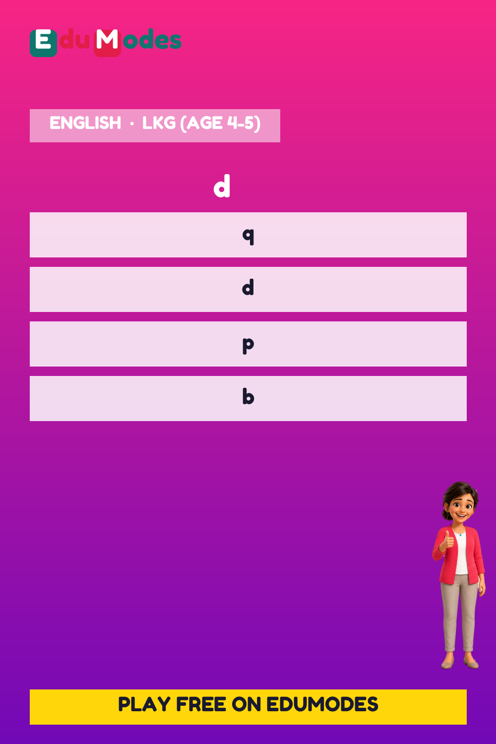 Frequently Confused Letters: Review - Interactive Learning Game Preview