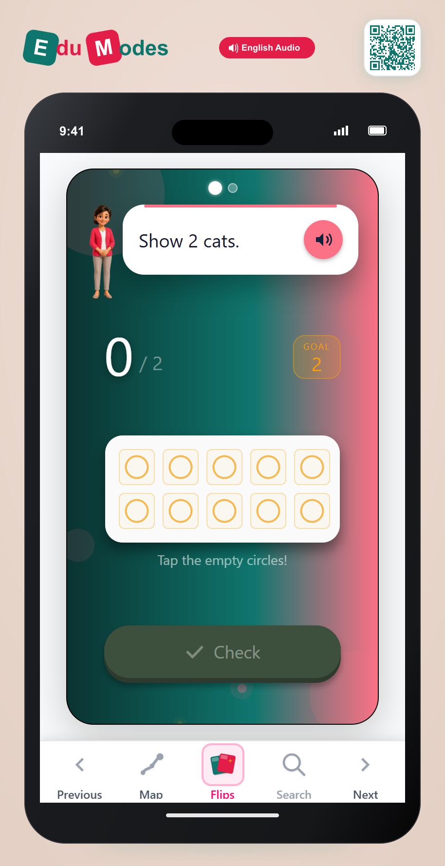 Show Cats up to 3 - Interactive Learning Game Preview