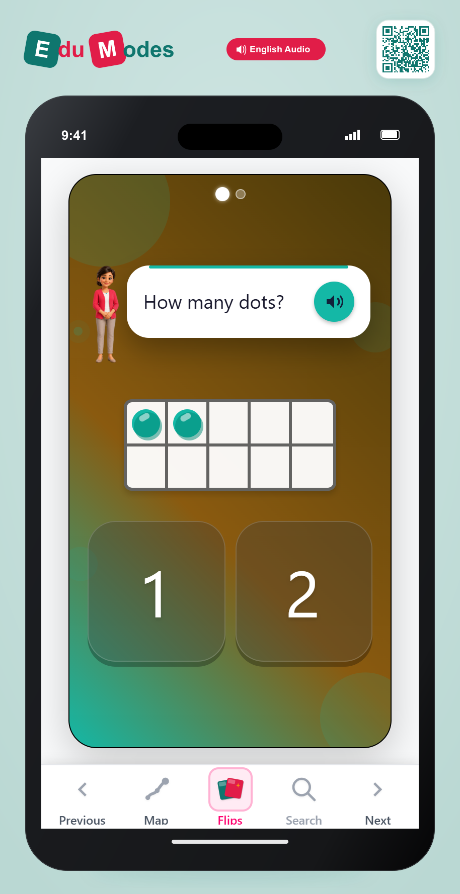 Review Numbers up to 3 - Interactive Learning Game Preview