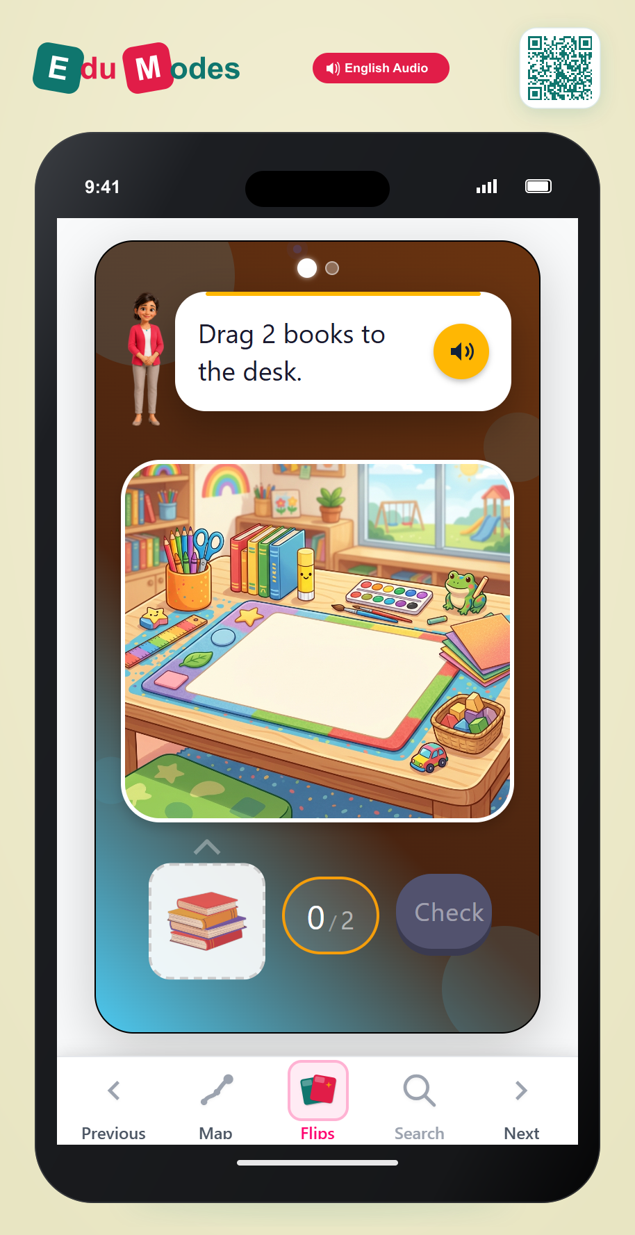 Drag Books - Interactive Learning Game Preview