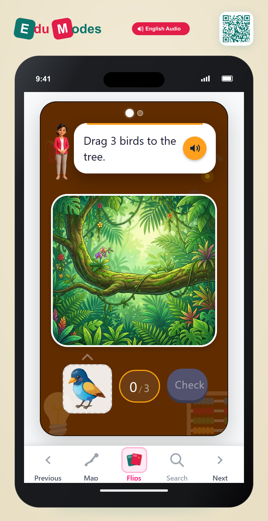 Drag Birds - Interactive Learning Game Preview
