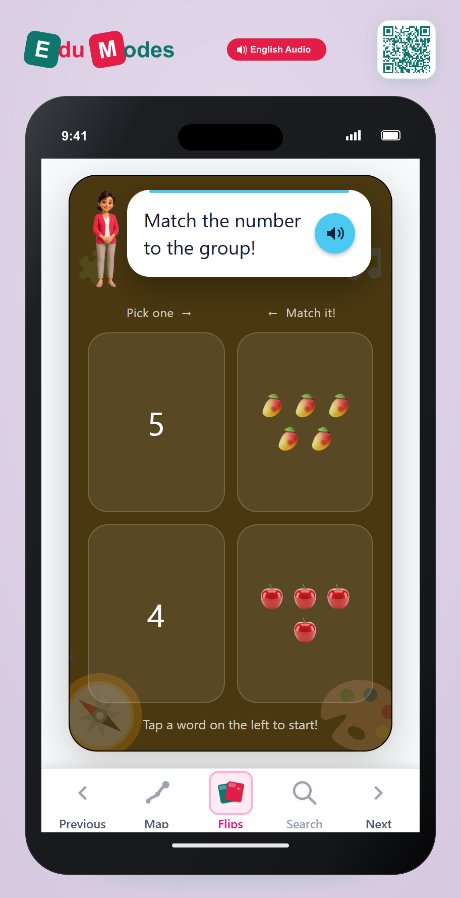 Match 4 and 5 - Interactive Learning Game Preview