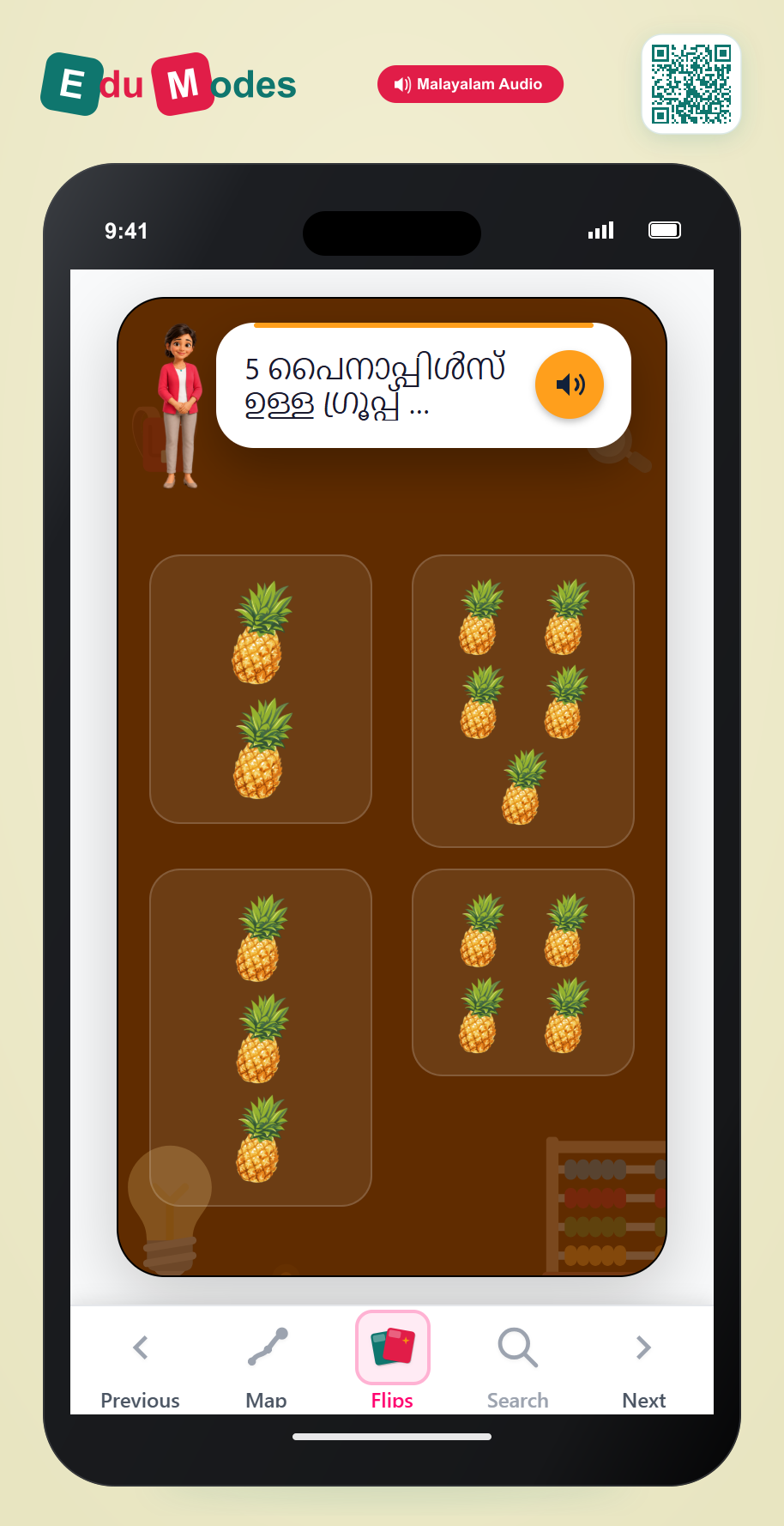 Find 5 Pineapples - Interactive Learning Game Preview