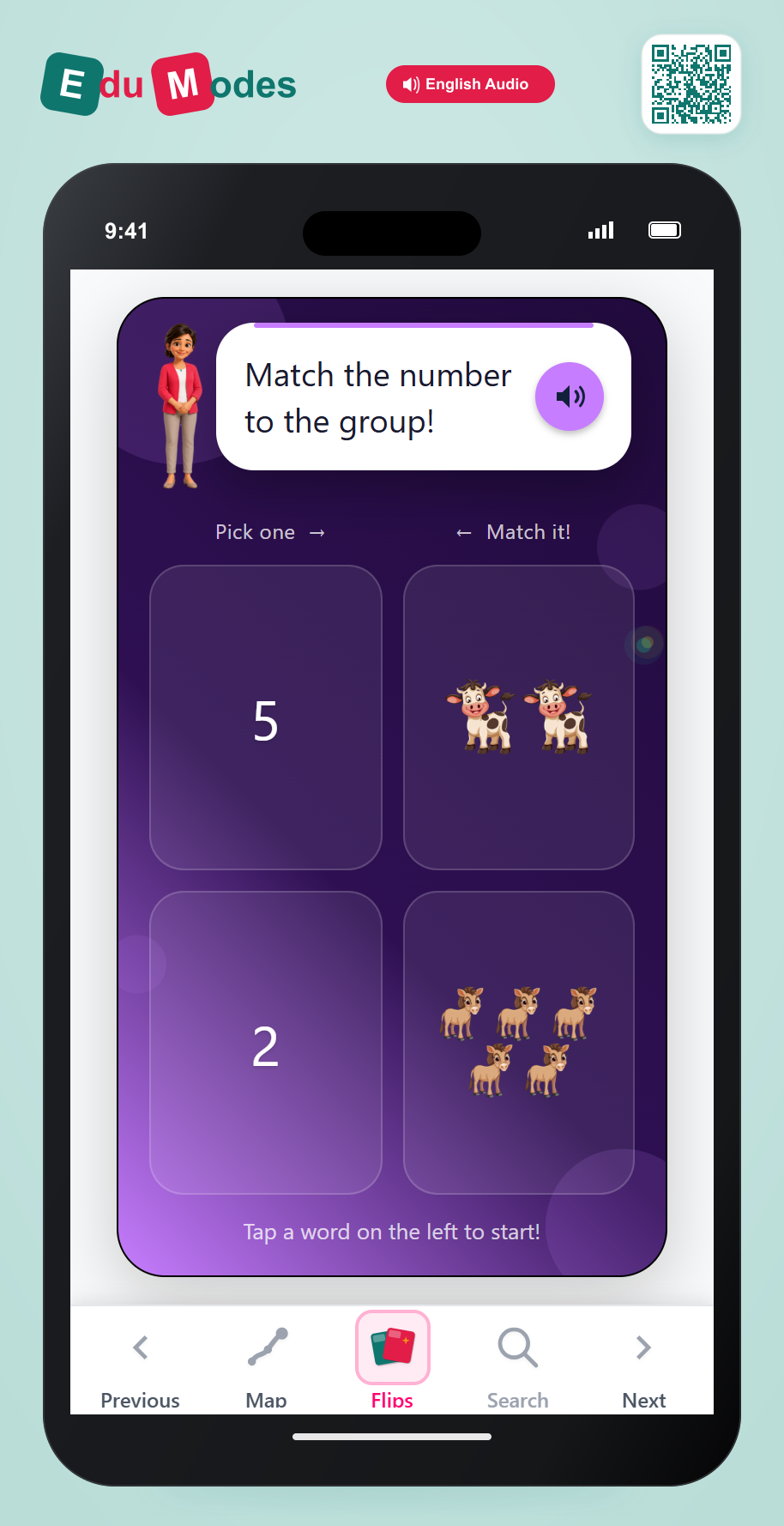 Match 2 and 5 - Interactive Learning Game Preview