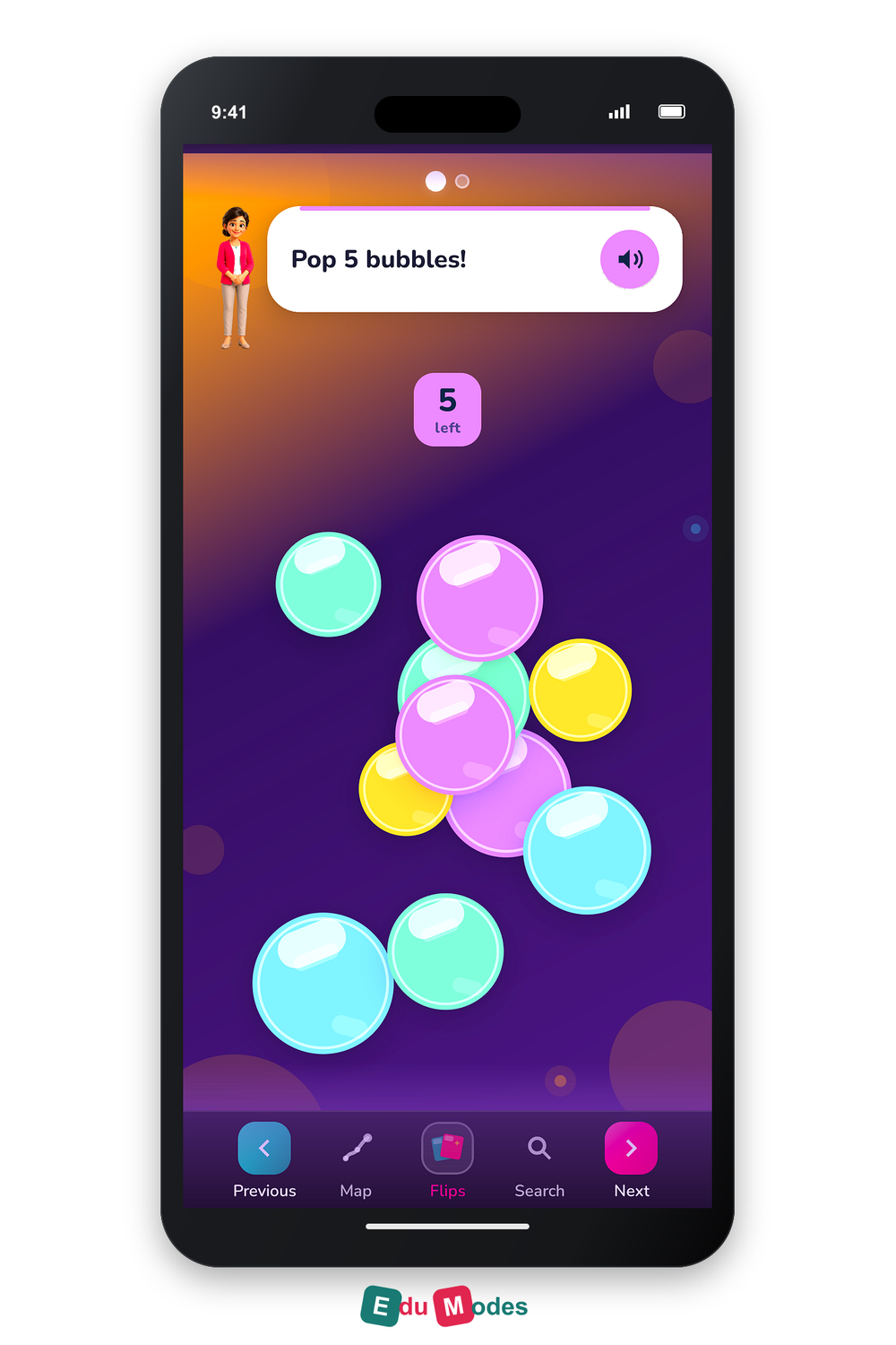 Pop 5 Targets - Interactive Learning Game Preview