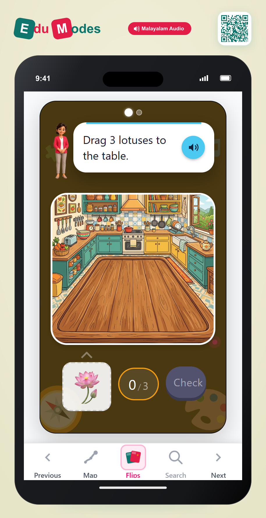 Drag and Count Flowers - Interactive Learning Game Preview