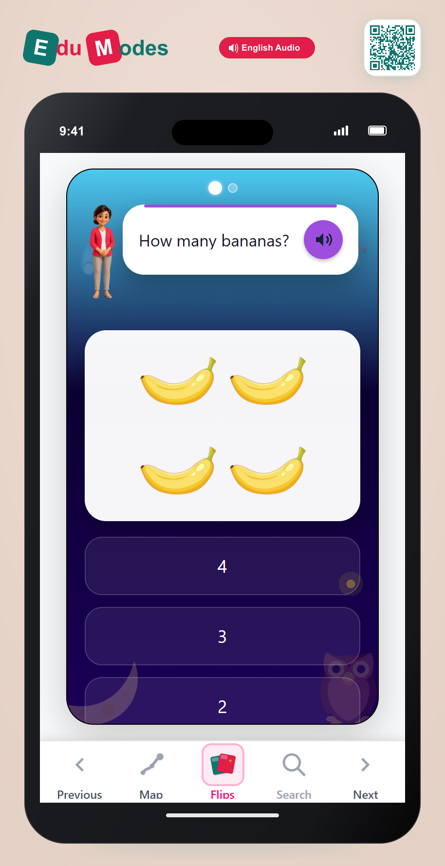 Counting Review to 4 - Interactive Learning Game Preview
