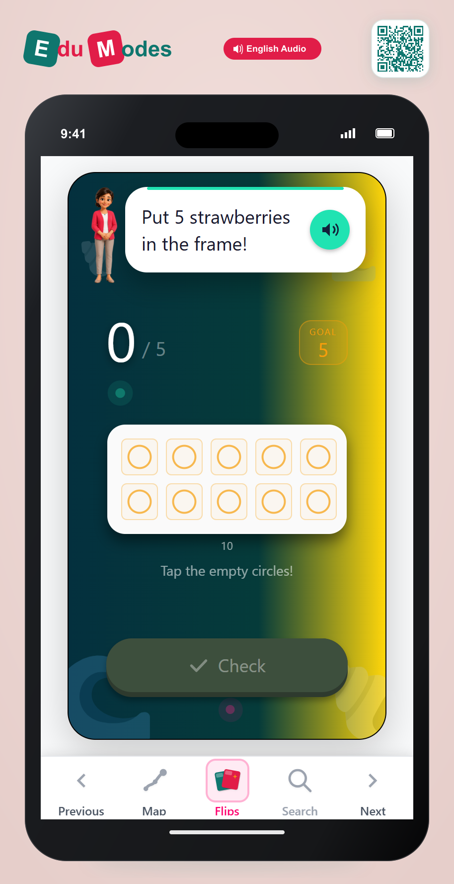 Fill the Top Row (5) - Interactive Learning Game Preview