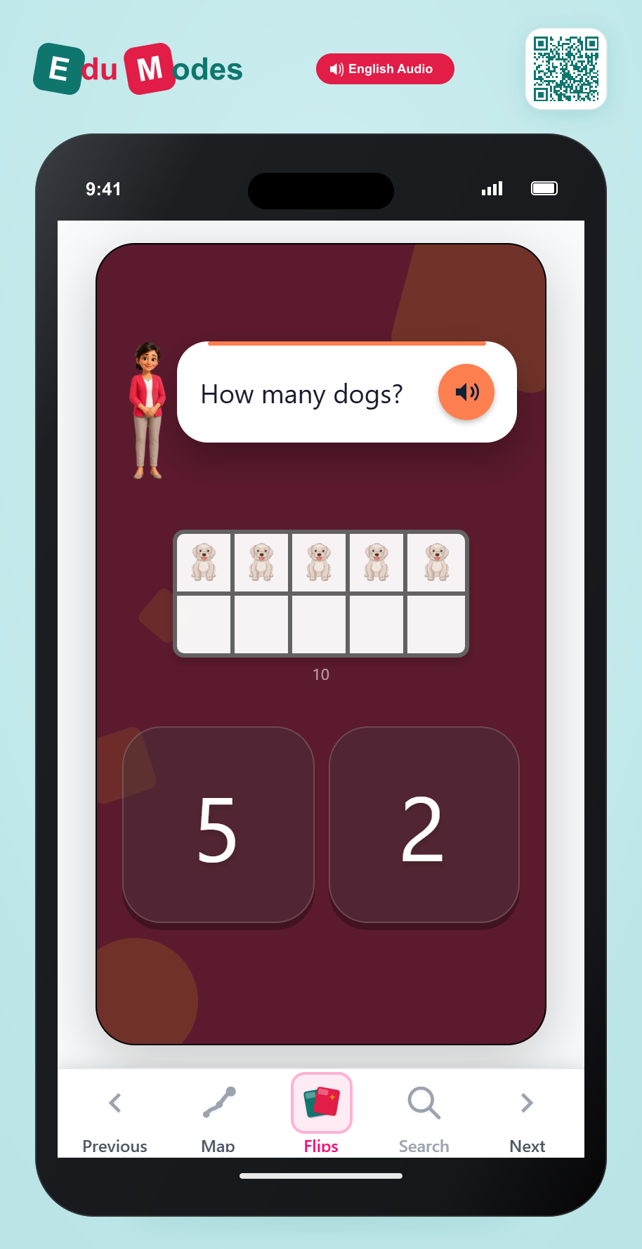 Subitize 5 in a Ten Frame - Interactive Learning Game Preview