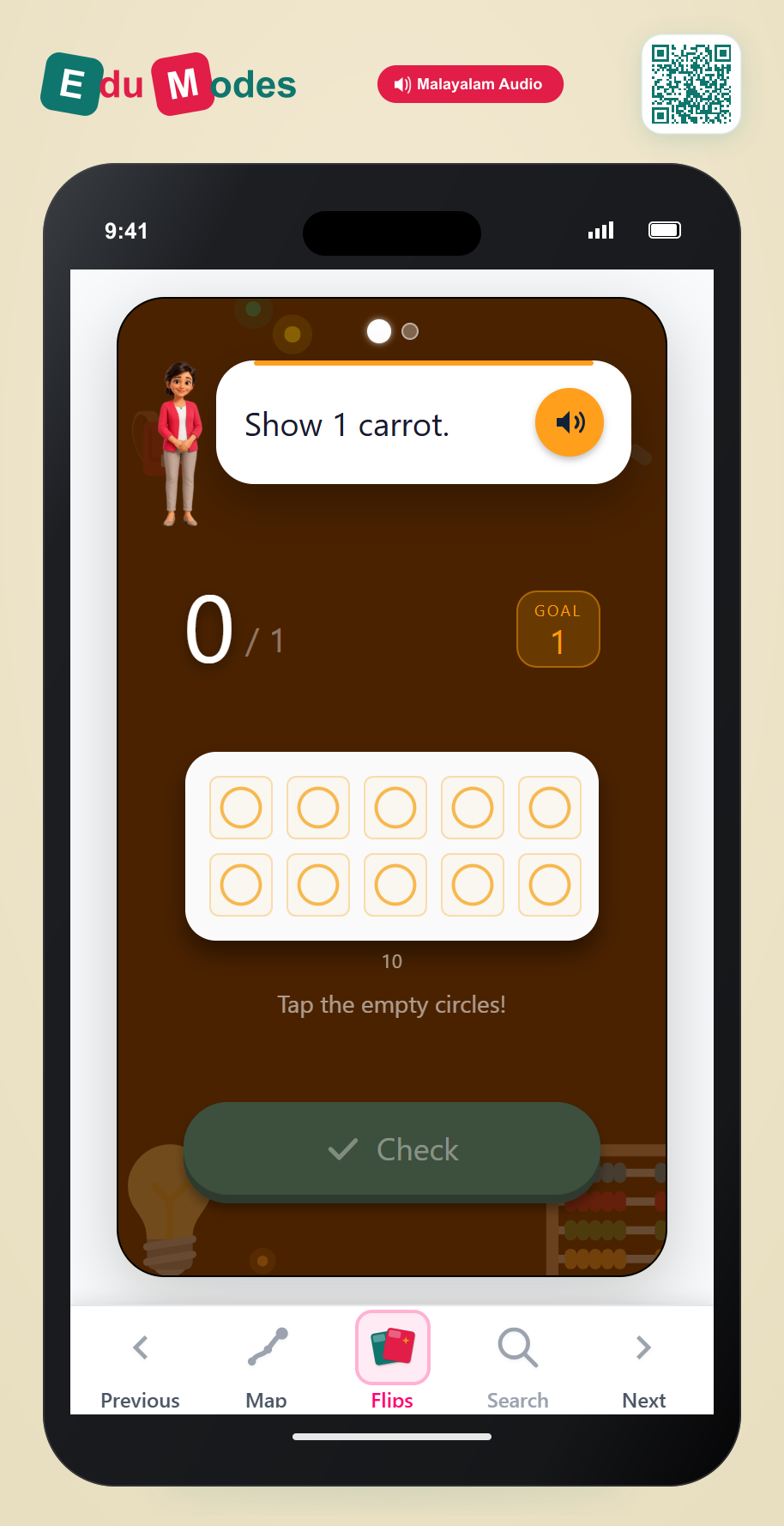 Show Numbers on Ten Frames: 1 and 2 - Interactive Learning Game Preview