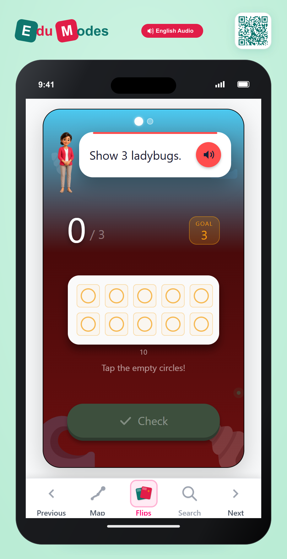 Represent Numbers Up to 5: 3 and 1 - Interactive Learning Game Preview