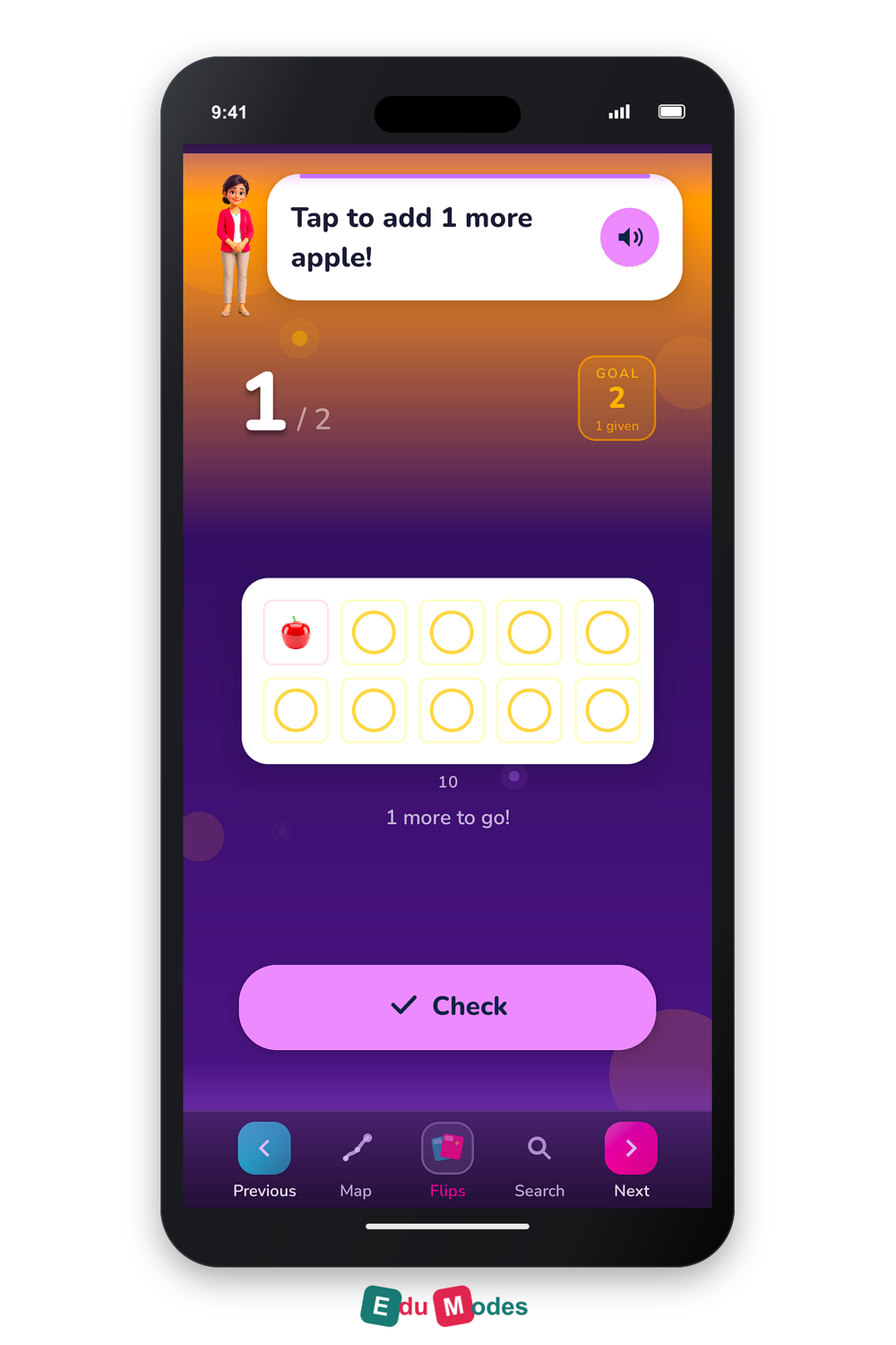 Tap One More: Apples - Interactive Learning Game Preview