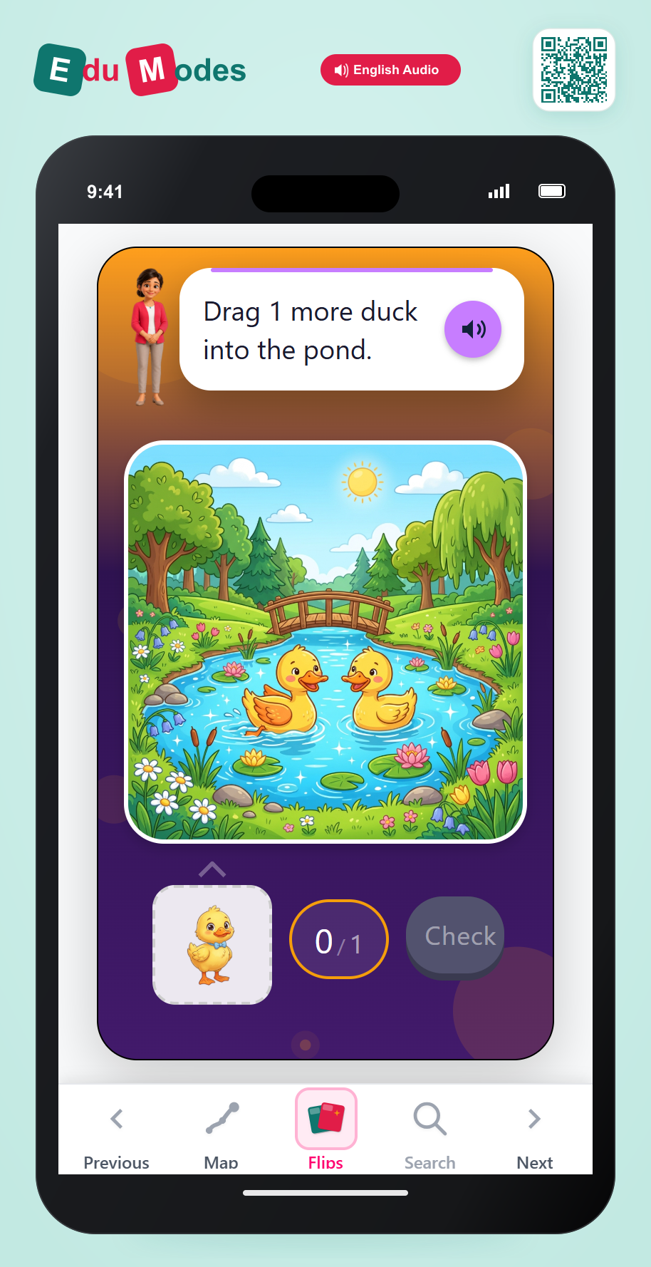 Drag One More: Ducks - Interactive Learning Game Preview