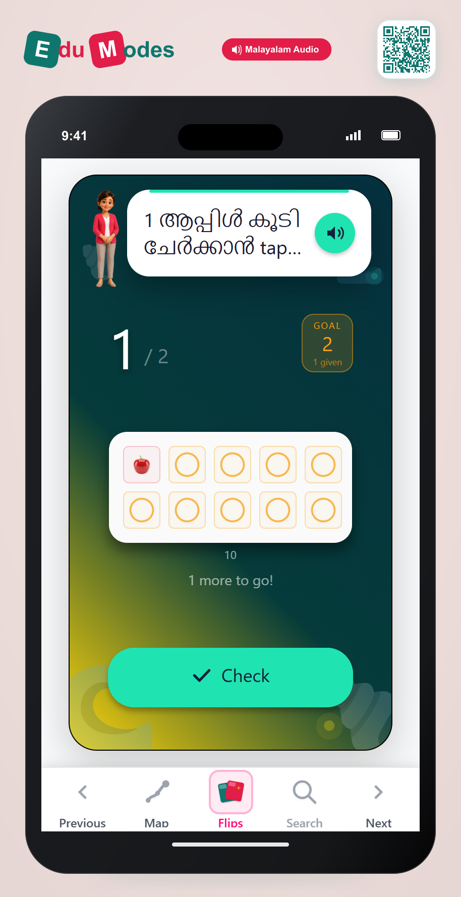 Tap One More: Apples (ML) - Interactive Learning Game Preview