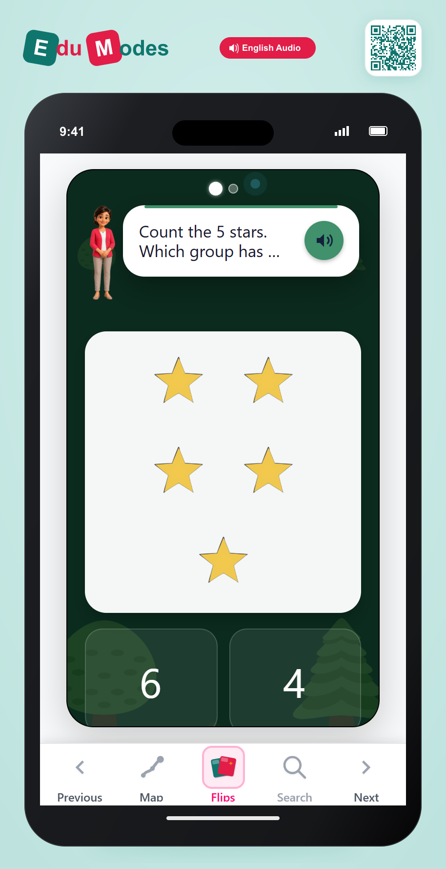 Count One Less (Count and Find 2) - Interactive Learning Game Preview