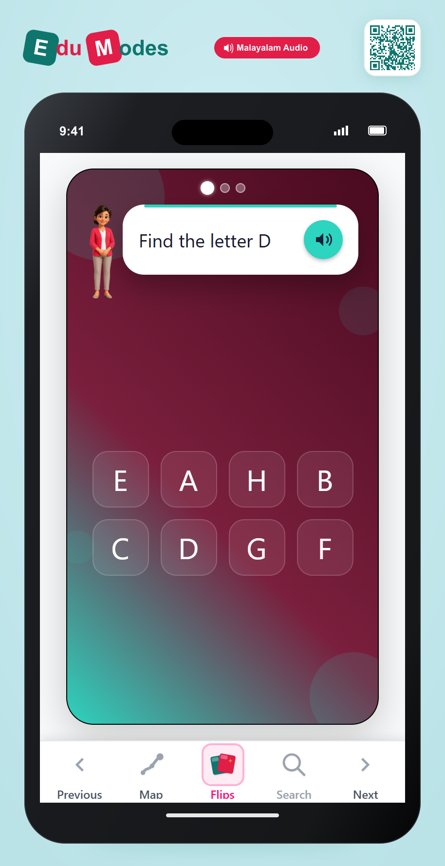 Find Uppercase Letters A to H - Interactive Learning Game Preview