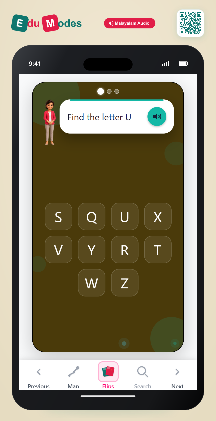 Find Uppercase Letters Q to Z - Interactive Learning Game Preview