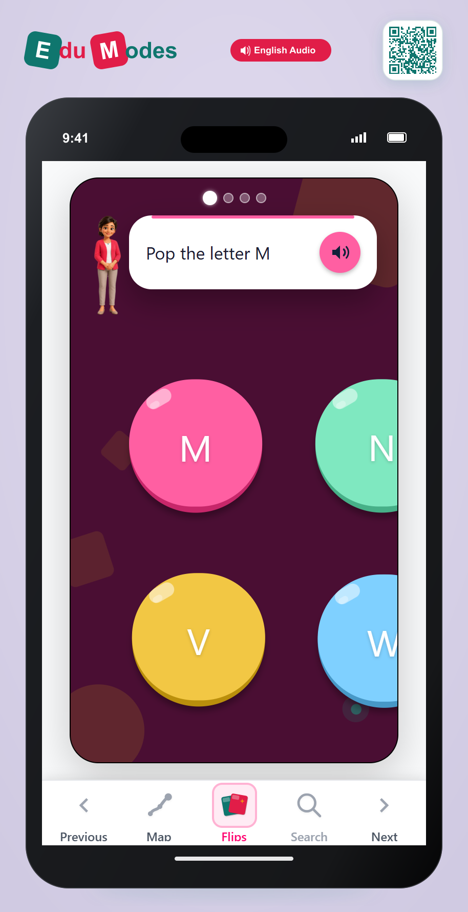 Find Similar Letters: M, W, N, V - Interactive Learning Game Preview