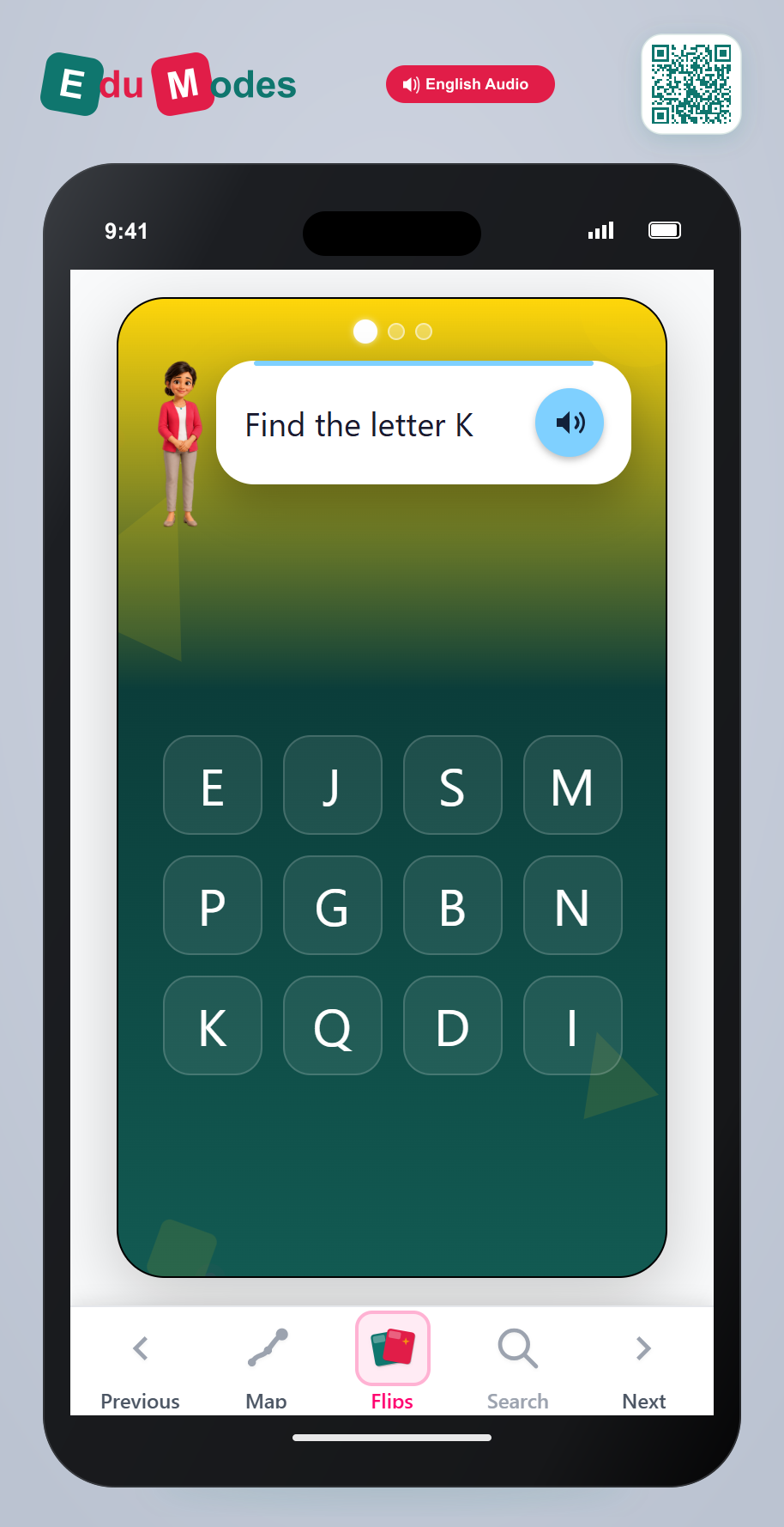 Mixed Uppercase Grid Challenge 2 - Interactive Learning Game Preview