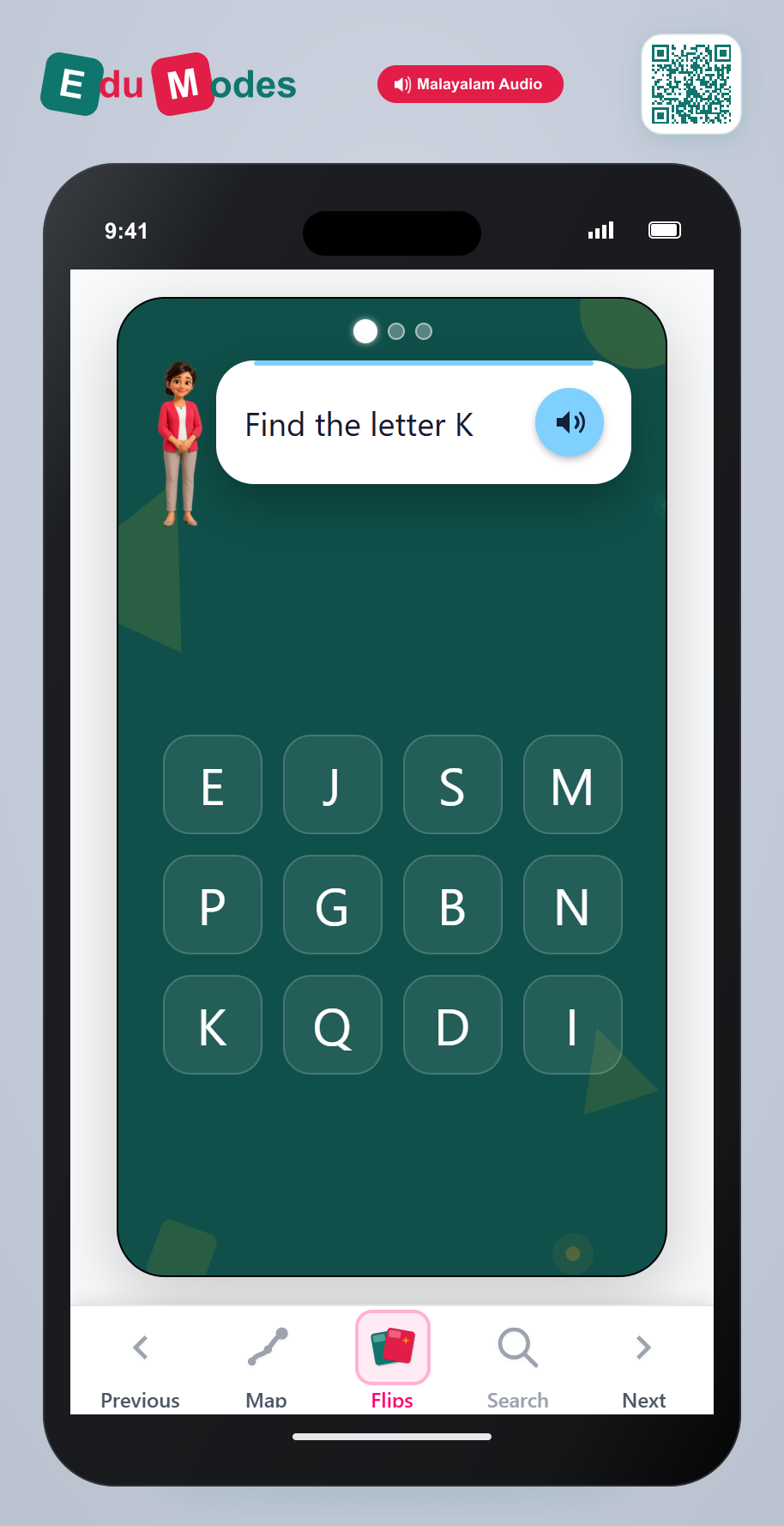 Mixed Uppercase Grid Challenge 2 - Interactive Learning Game Preview