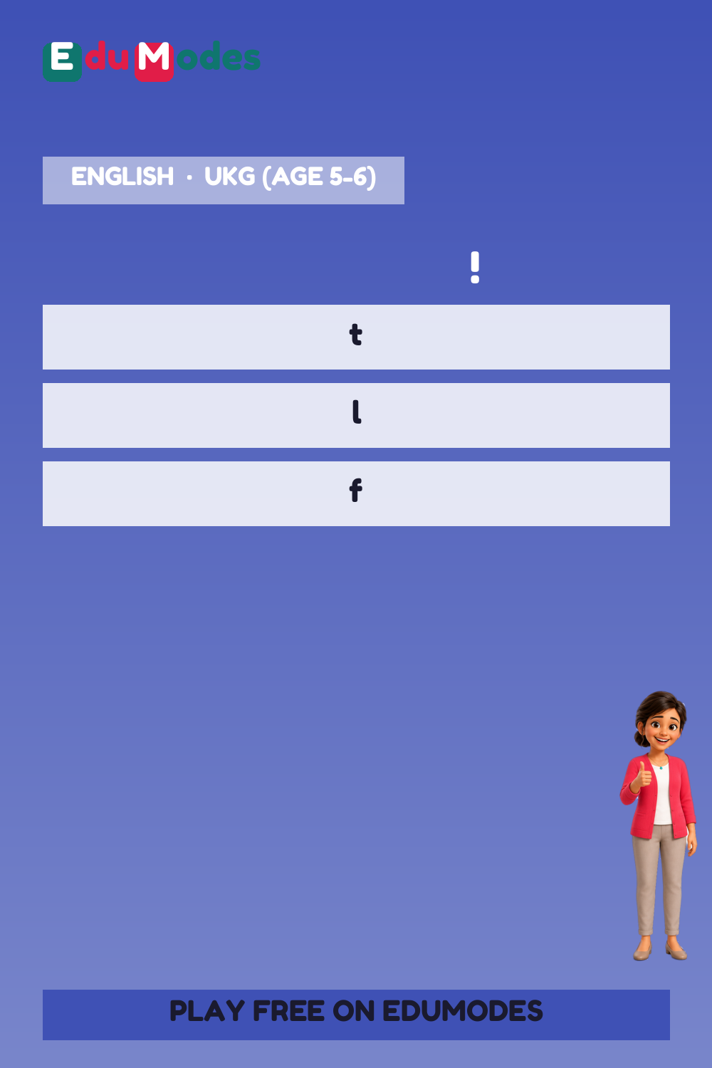 Confused Letters: f and t (Part 1) - Interactive Learning Game Preview