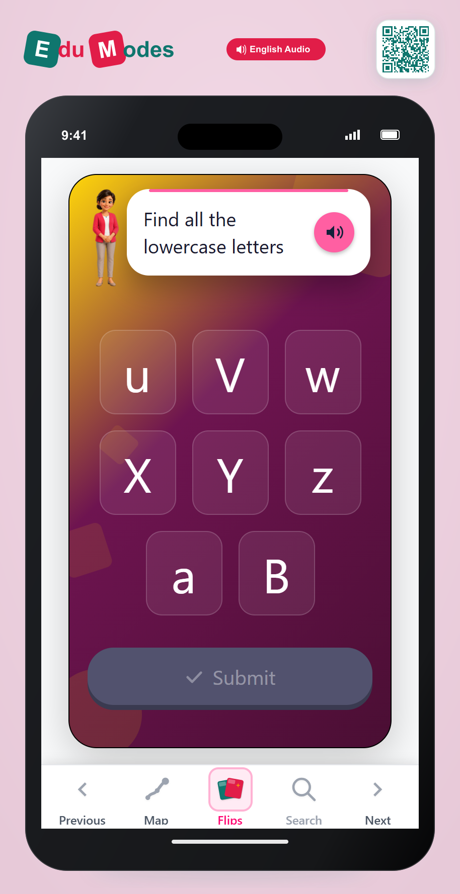 Find Lowercase Letters: Review - Interactive Learning Game Preview
