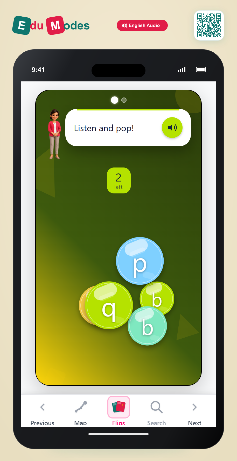 Bubble Pop: b and d - Interactive Learning Game Preview