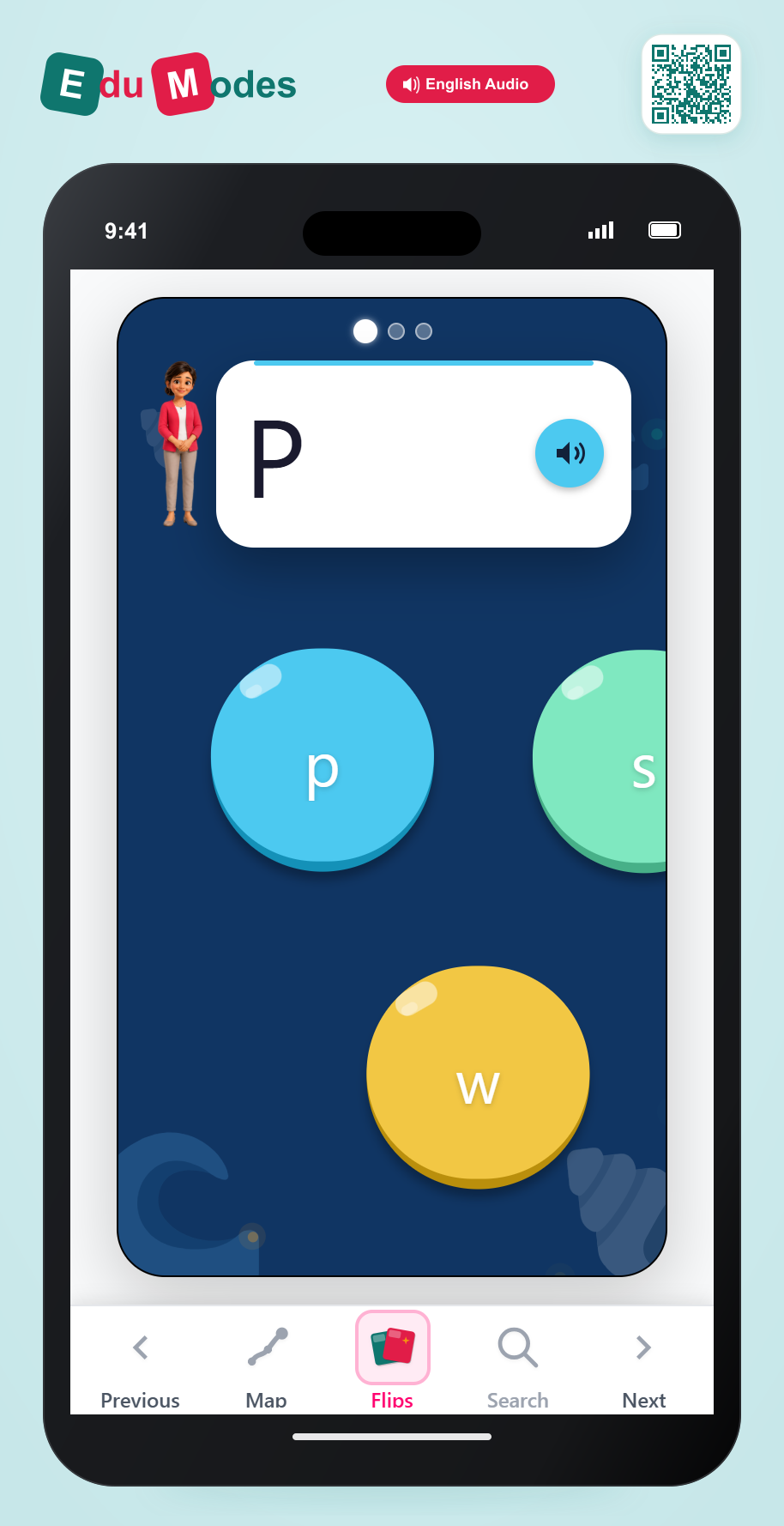 UKG Lowercase Letter Match: p, s, u - Interactive Learning Game Preview