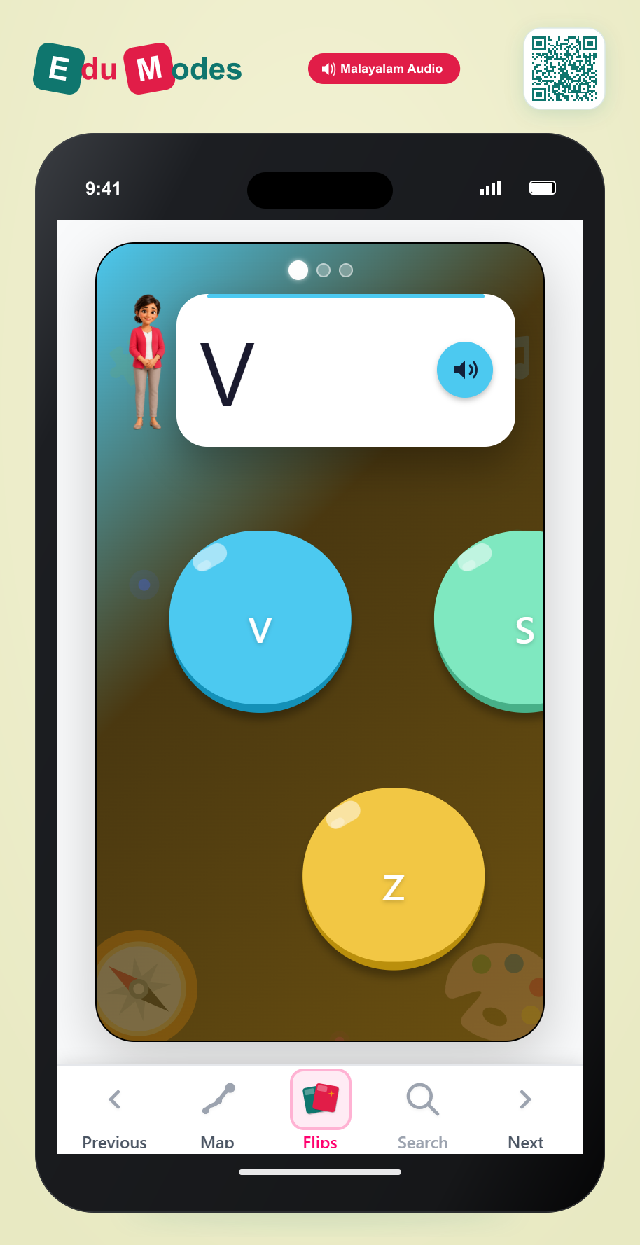 UKG Lowercase Letter Match: v, w, x - Interactive Learning Game Preview