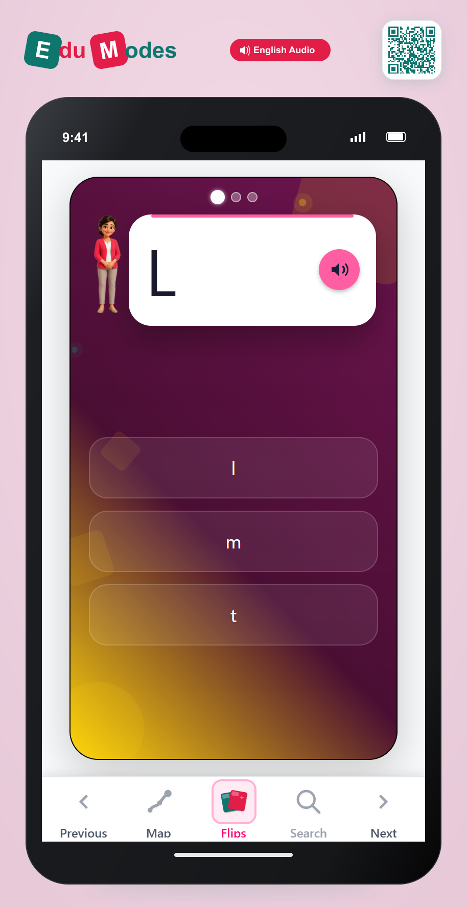 UKG Lowercase Letter Match: l, m, t (Round 2) - Interactive Learning Game Preview