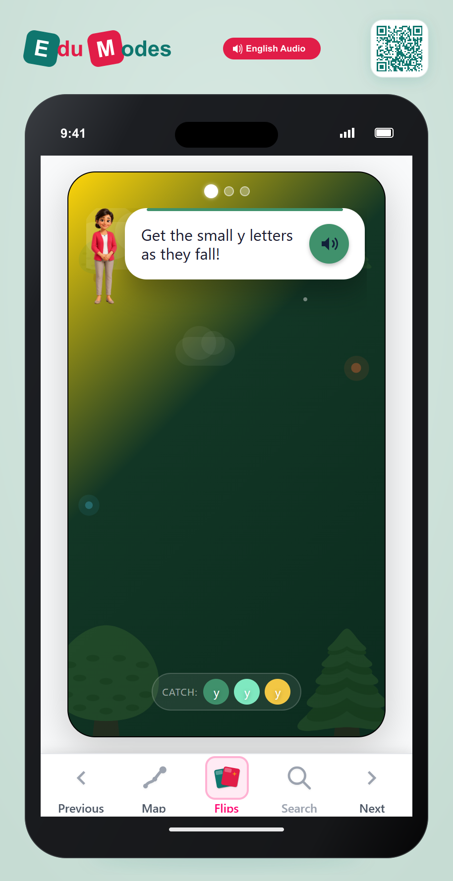 UKG Lowercase Letter Match: y, f, i - Interactive Learning Game Preview