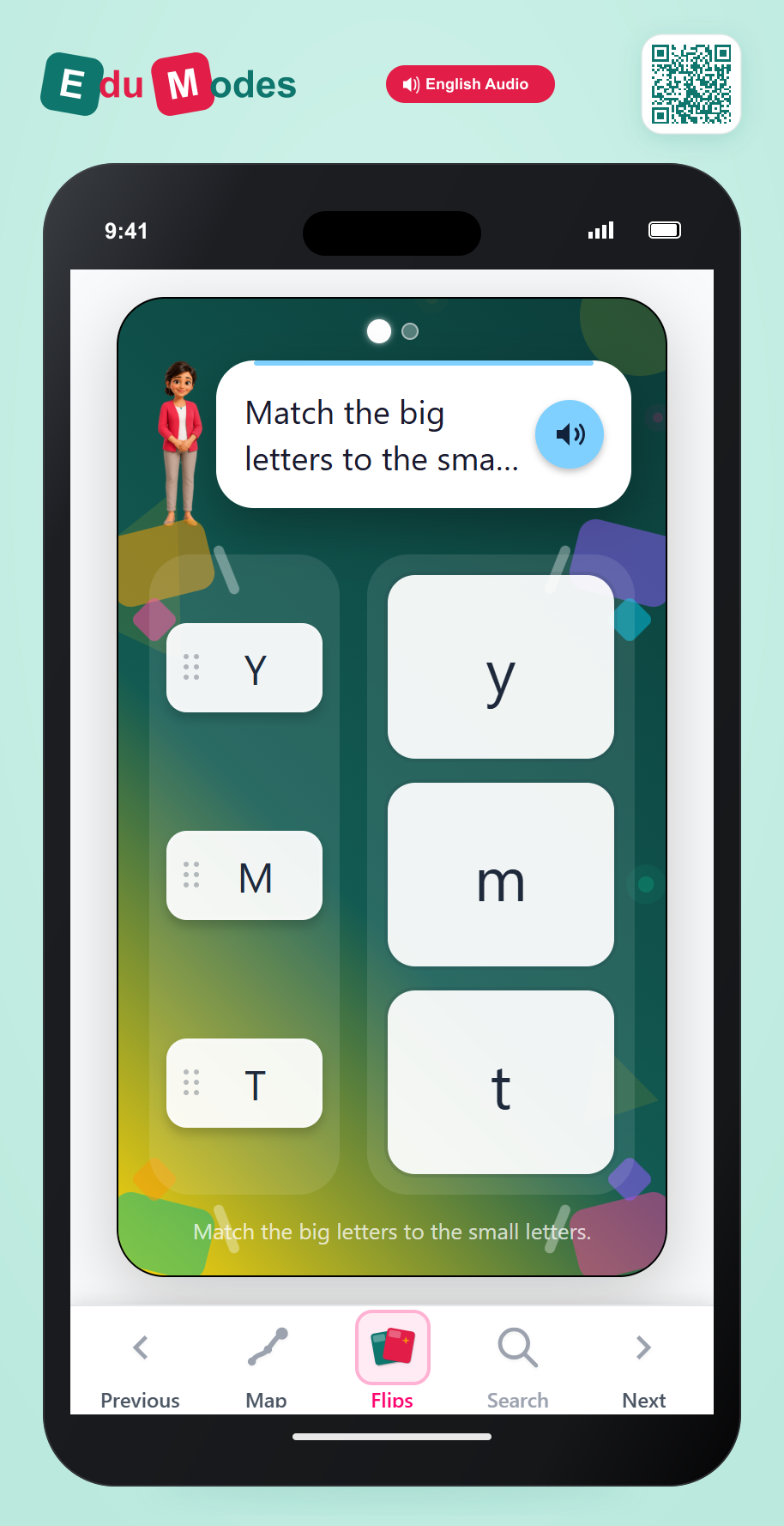 UKG Lowercase Letter Match: review - Interactive Learning Game Preview