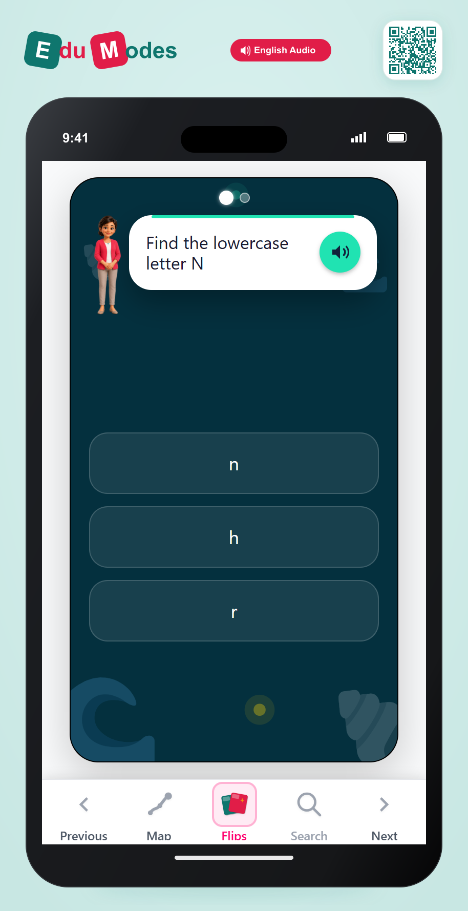 Lowercase Letter Match: N and R - Interactive Learning Game Preview