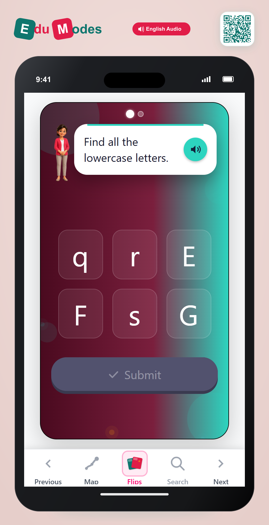 Find the lowercase letters 6 - Interactive Learning Game Preview