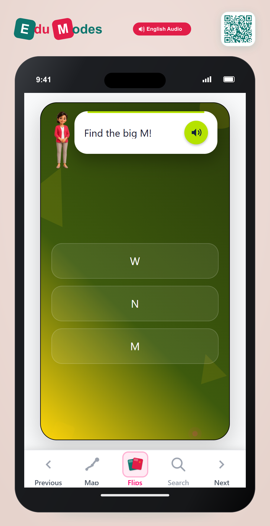 Find the Uppercase M - Interactive Learning Game Preview