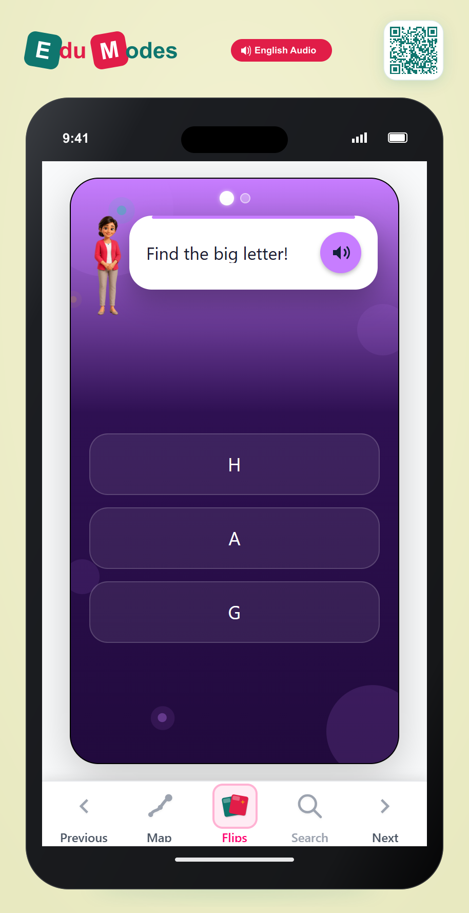Find the Uppercase G and H - Interactive Learning Game Preview
