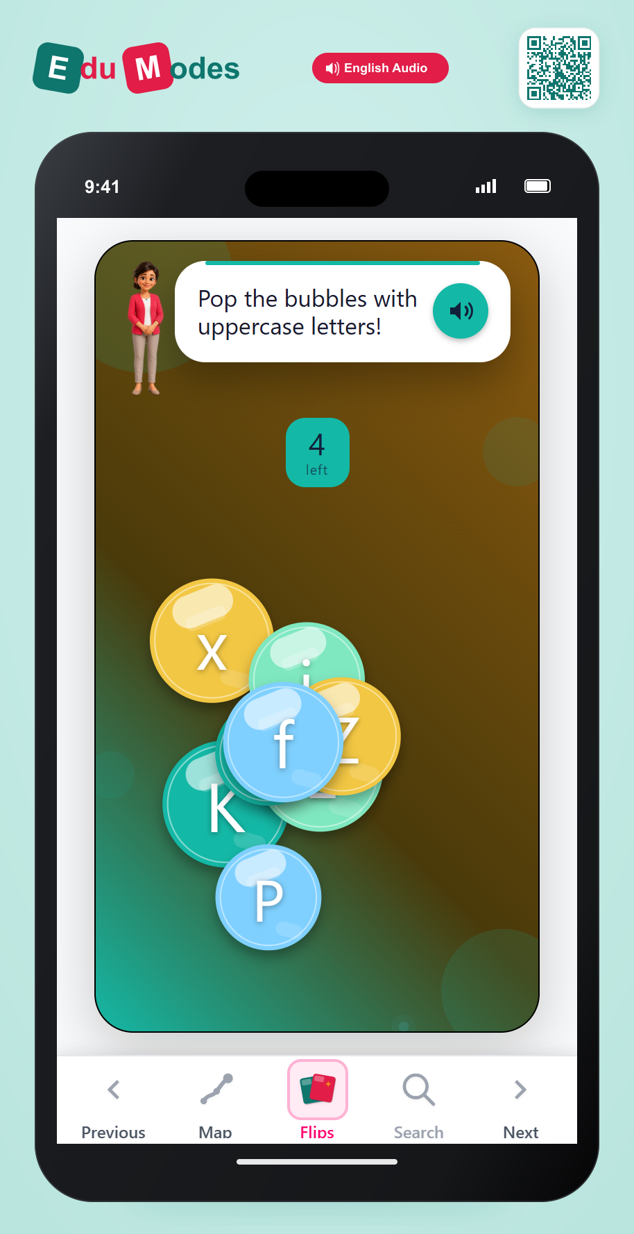 Pop Uppercase Bubbles - Part 5 - Interactive Learning Game Preview
