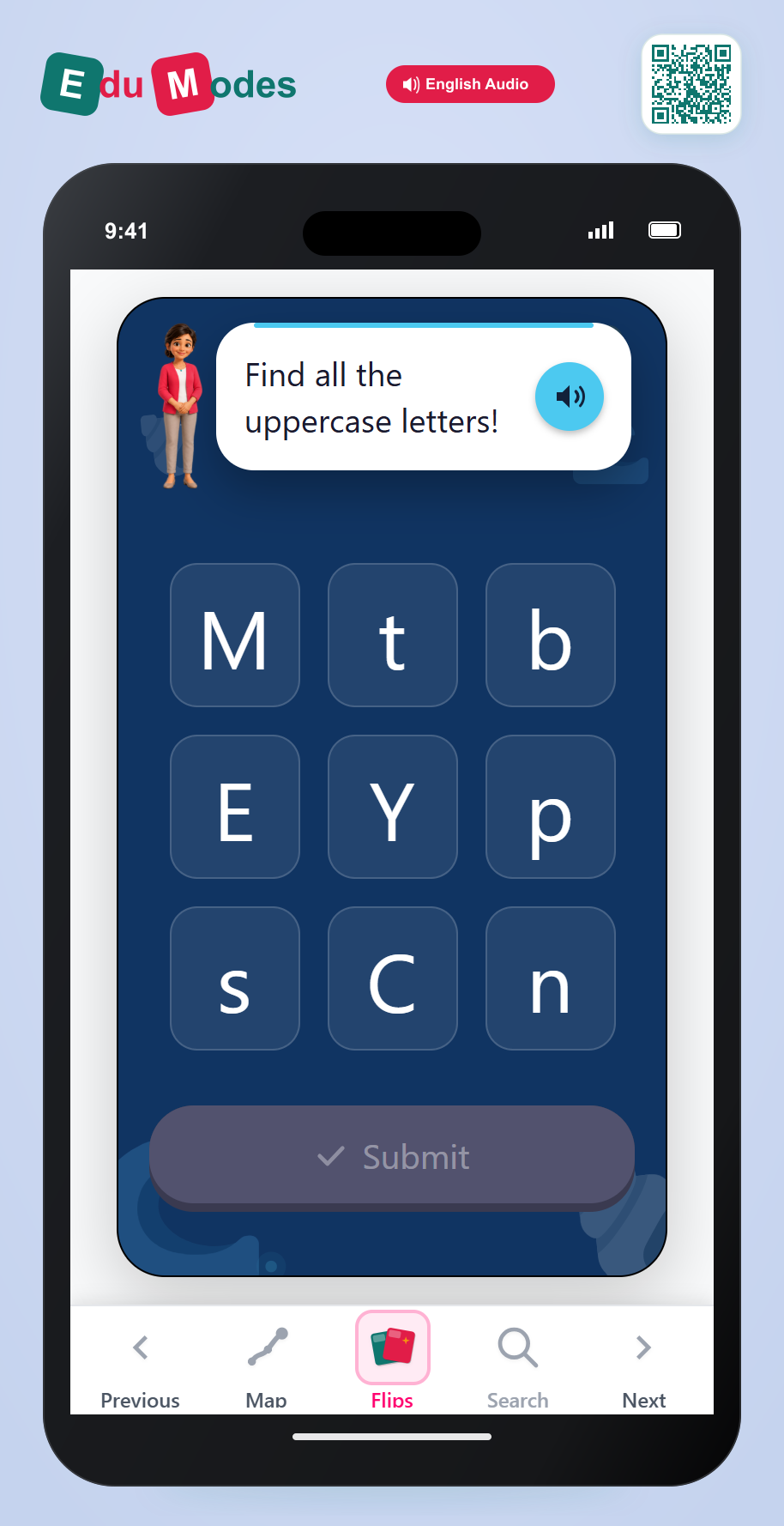 Find All Uppercase Letters - Part 7 - Interactive Learning Game Preview