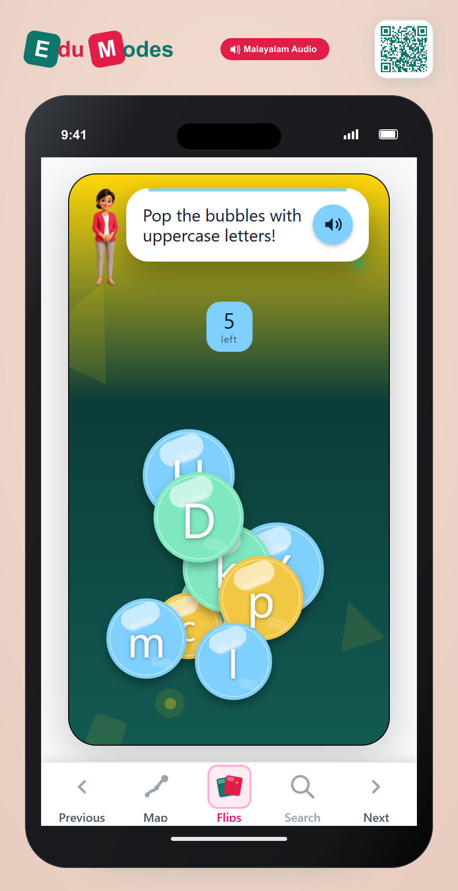 Pop Uppercase Bubbles - Part 9 - Interactive Learning Game Preview