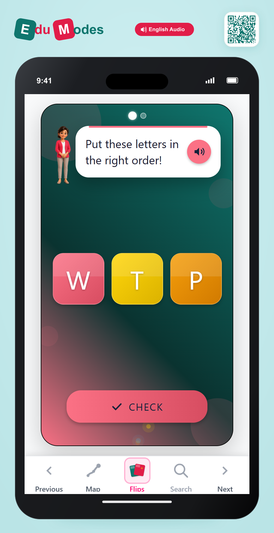 Put the letters in ABC order - ABC Order 2 - Interactive Learning Game Preview