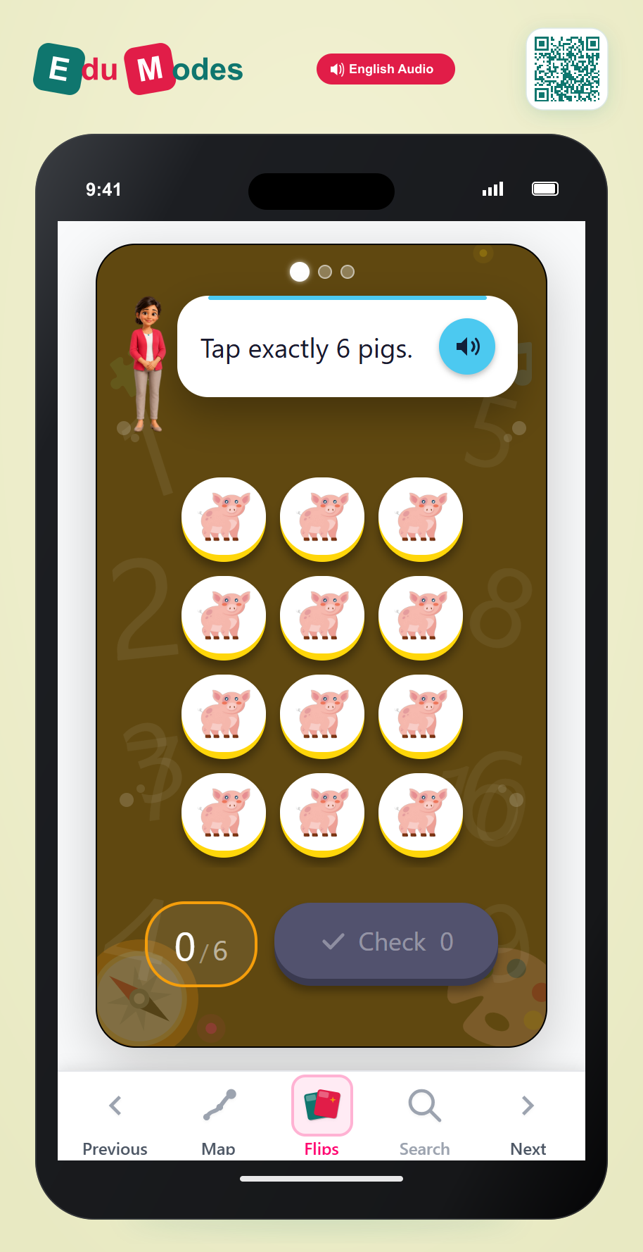 Tap Exactly 6 to 8 - Interactive Learning Game Preview