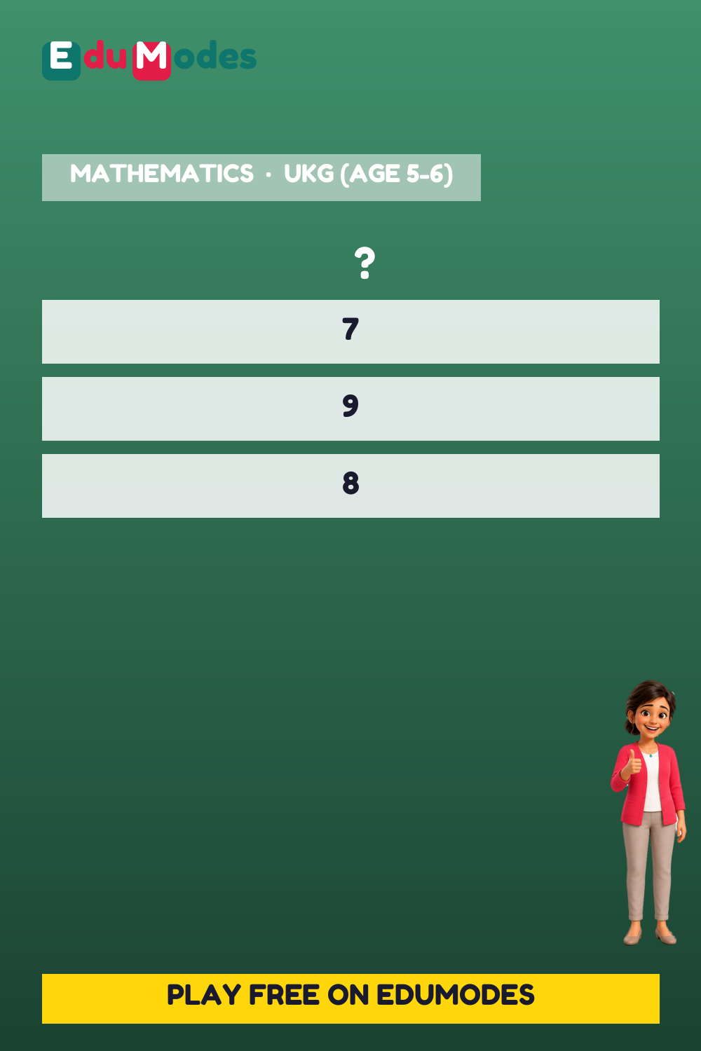 Count 8 and 9 - Interactive Learning Game Preview