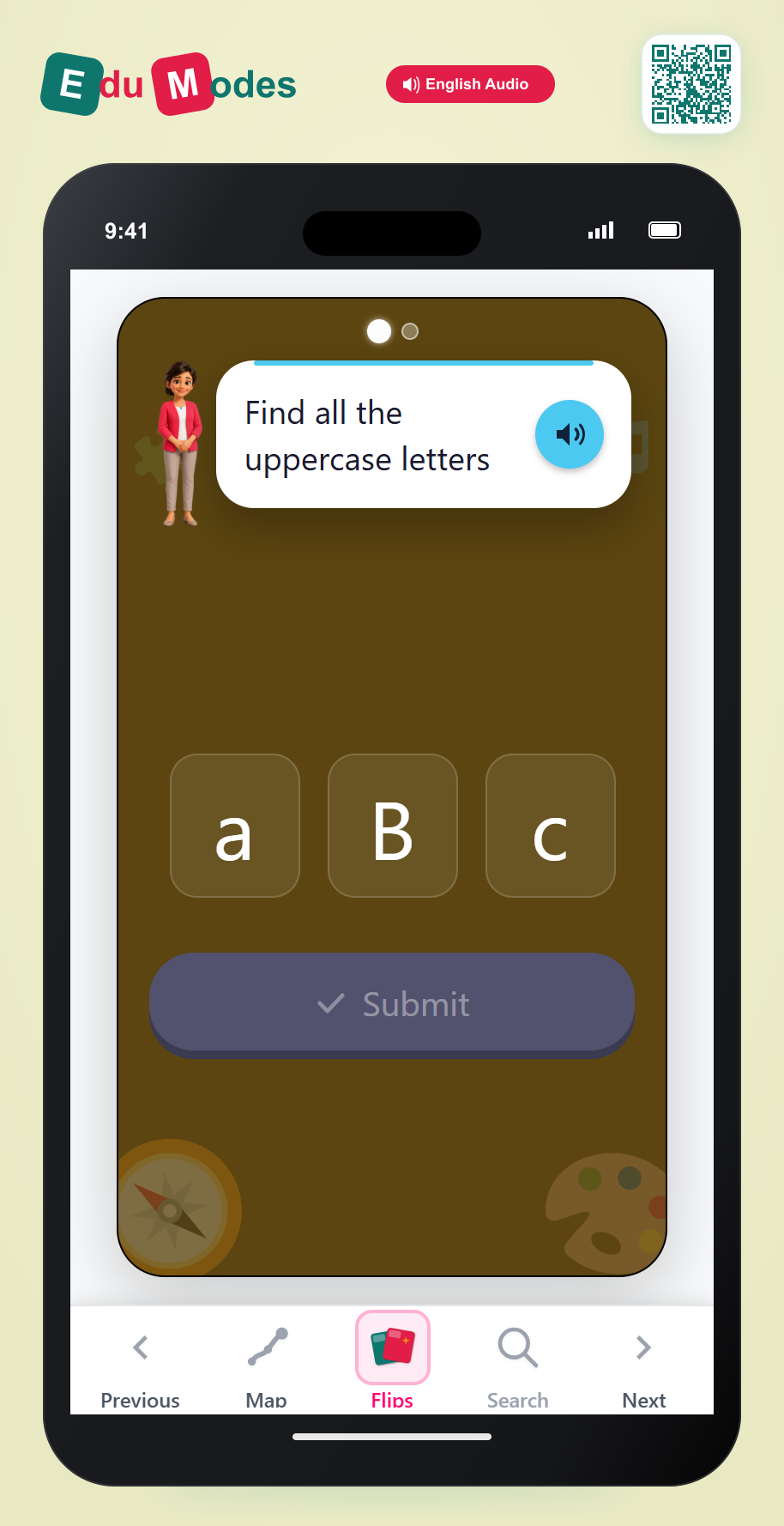 Find Uppercase Letters: Mix of 3 - Interactive Learning Game Preview