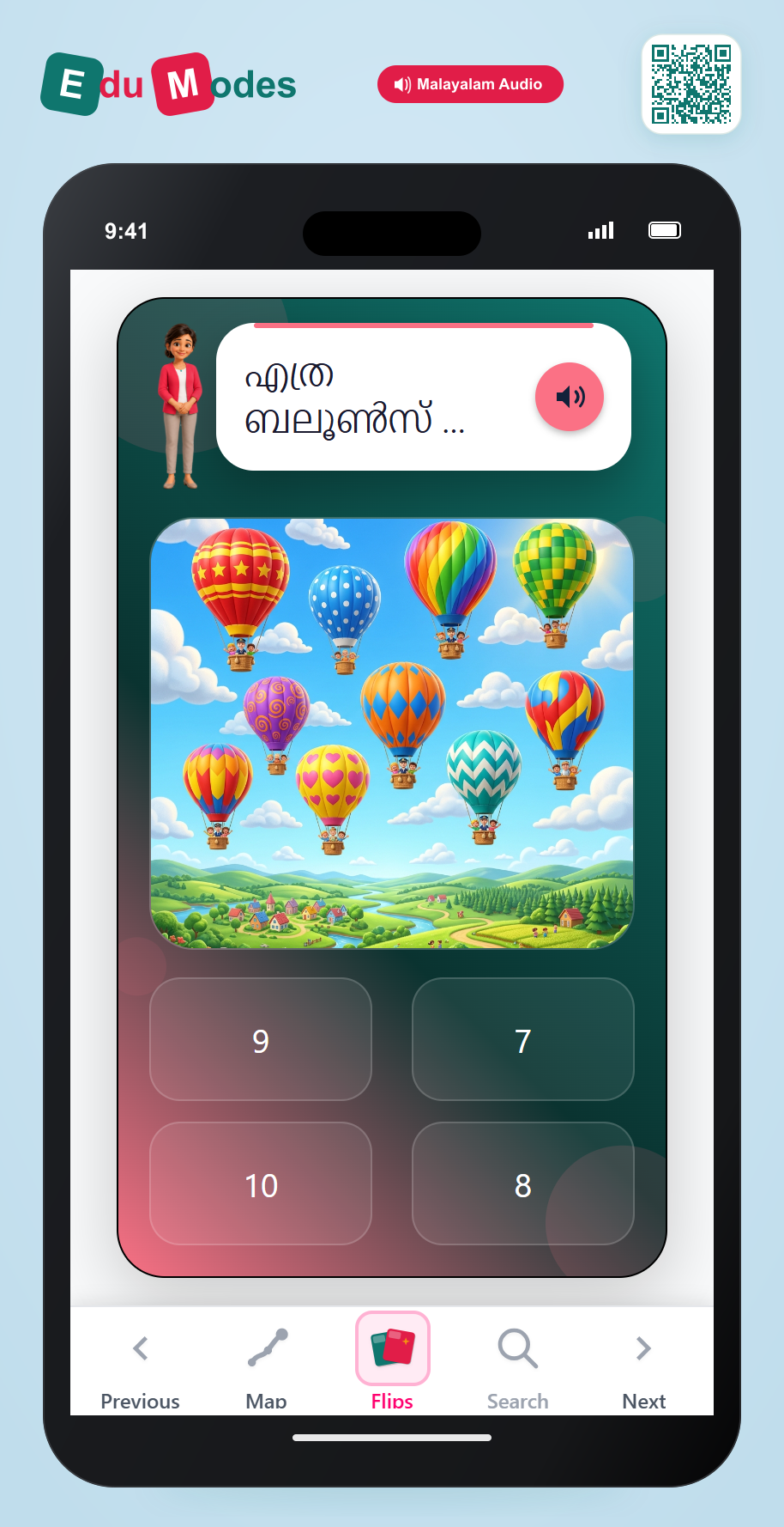 Count 10 Balloons - Interactive Learning Game Preview