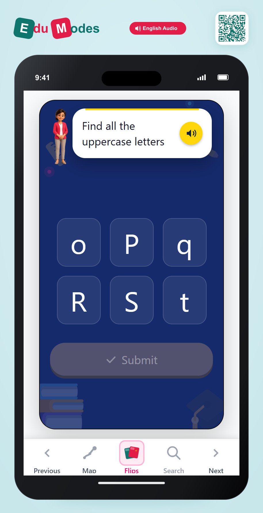 Find Uppercase Letters: Mix of 6 - Interactive Learning Game Preview