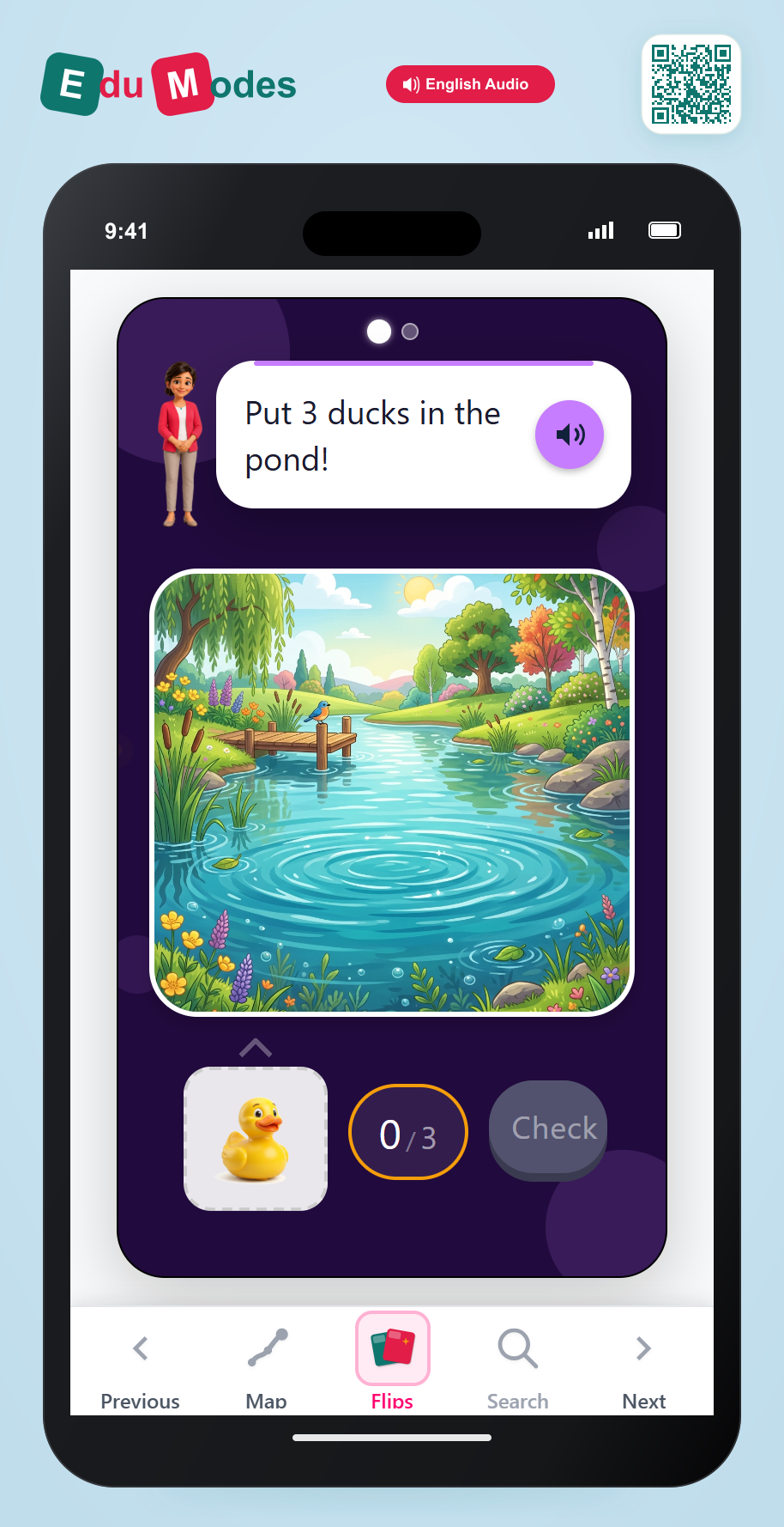 Count using stickers 3 to 4 - Interactive Learning Game Preview