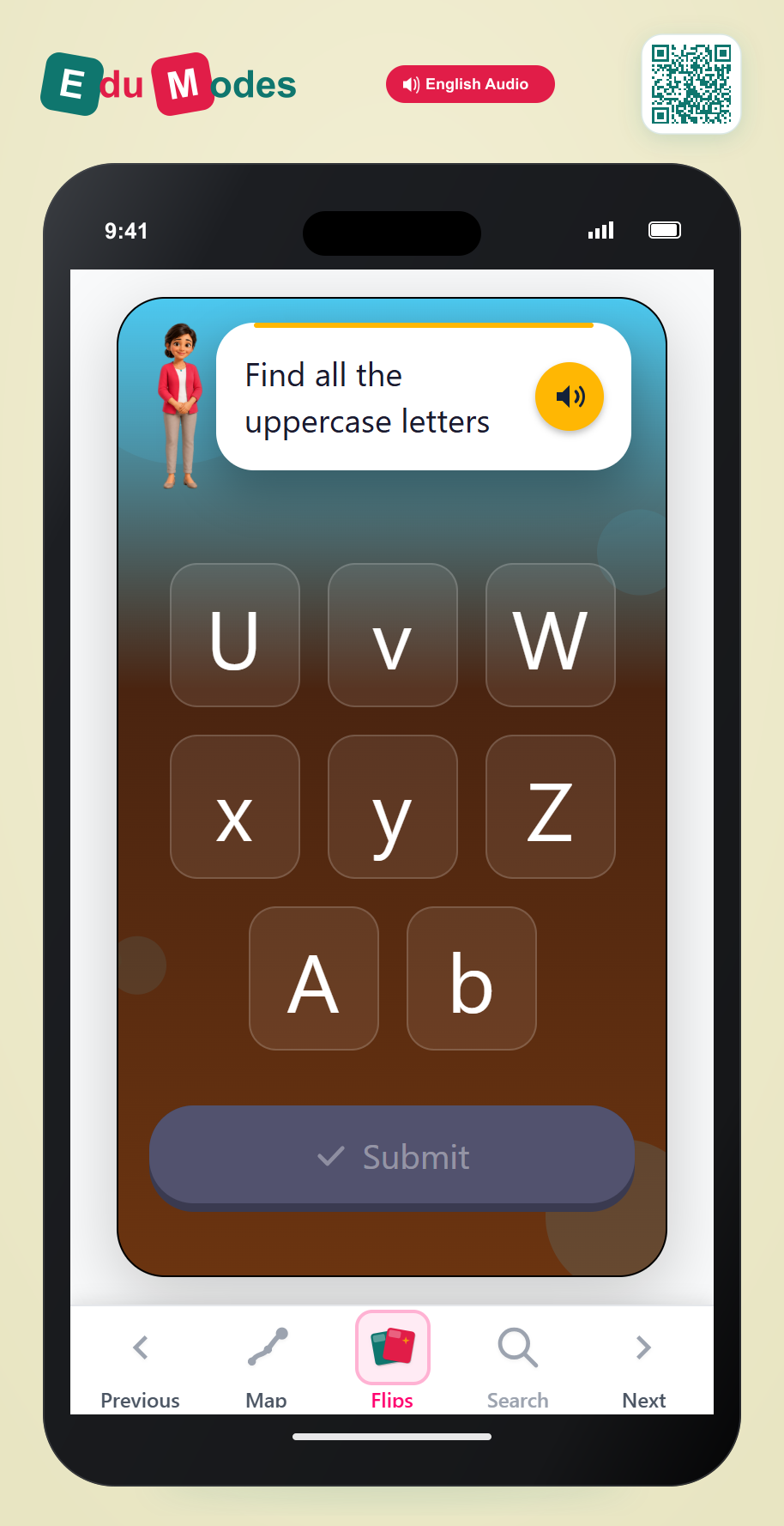 Find Uppercase Letters: Review - Interactive Learning Game Preview