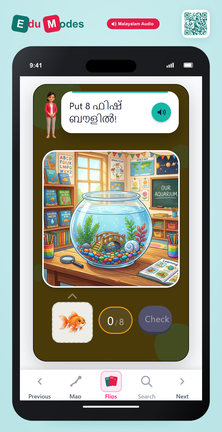 Count using stickers up to 8 - Interactive Learning Game Preview