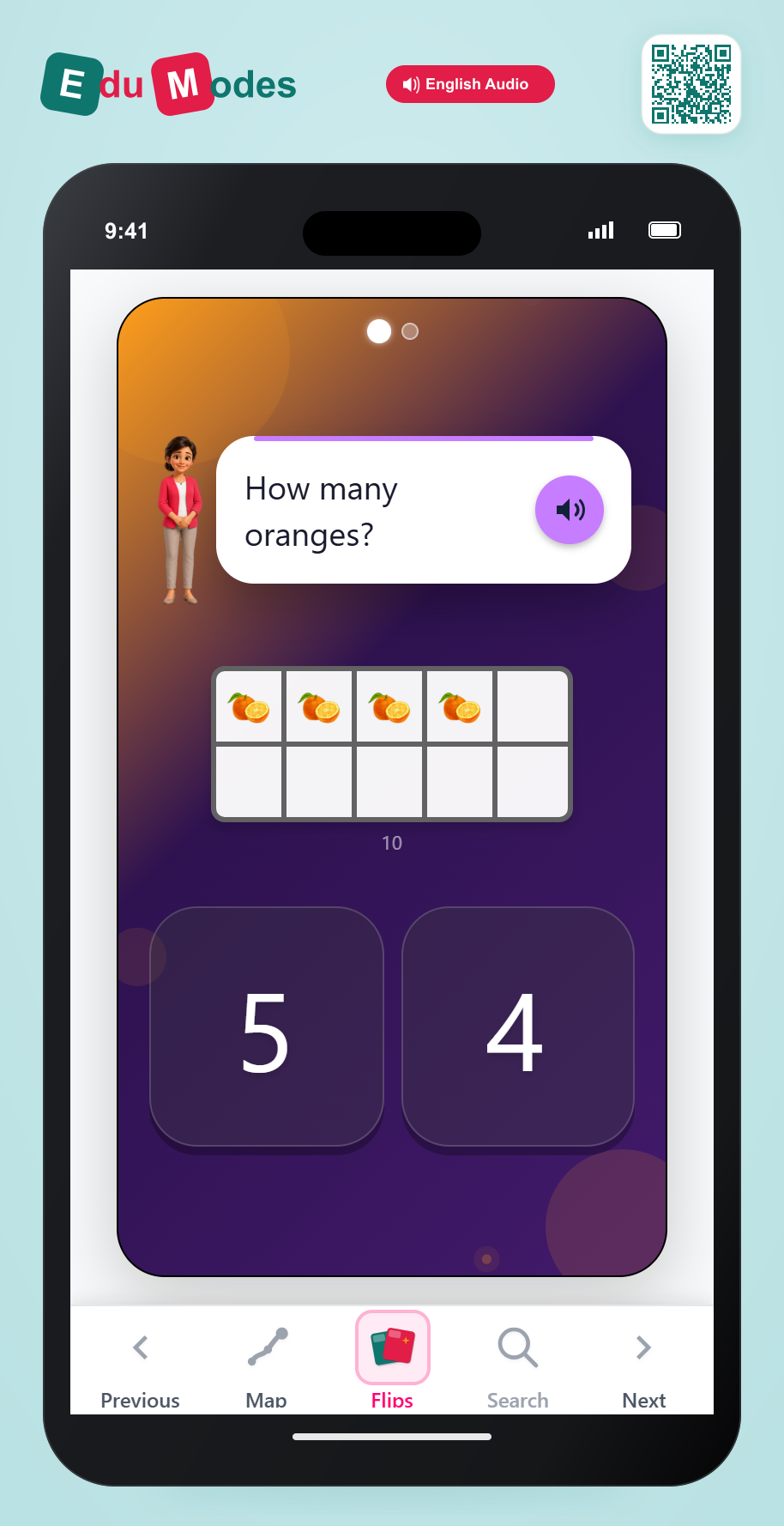 Counting Oranges Practice - Interactive Learning Game Preview